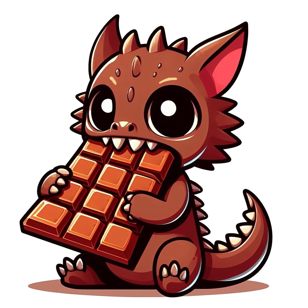 Chupacabra & Chocolate Sticker