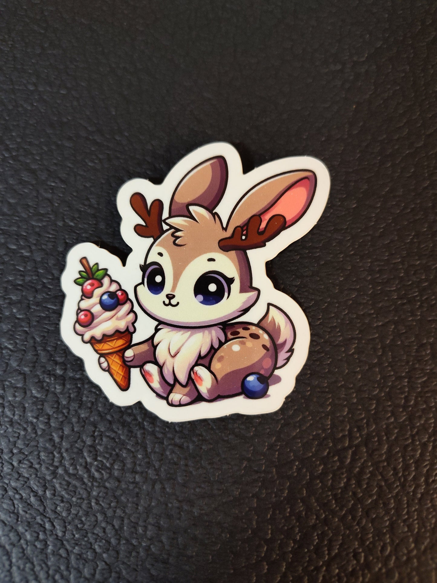Jackalope & Ice Cream Sticker