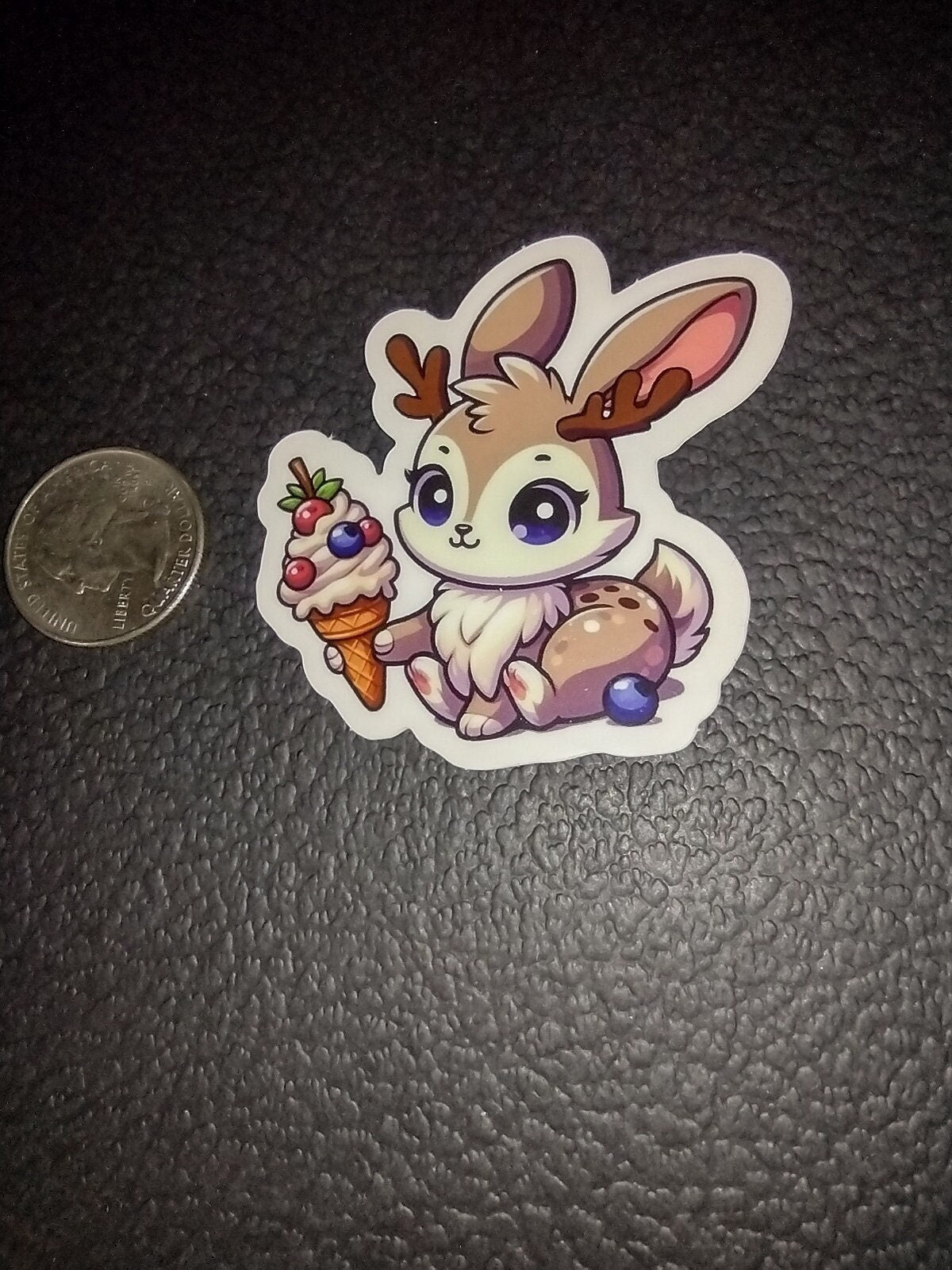 Jackalope & Ice Cream Sticker