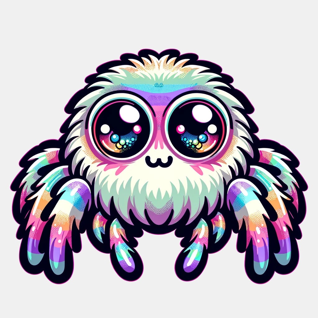 Trippy Spider Sticker