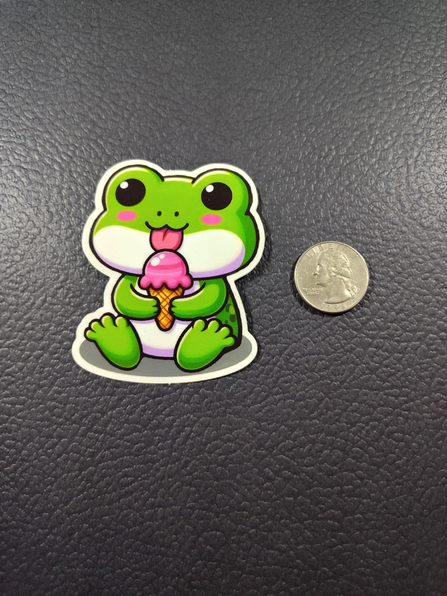 Frog and Frozen Treat: Frog Sticker
