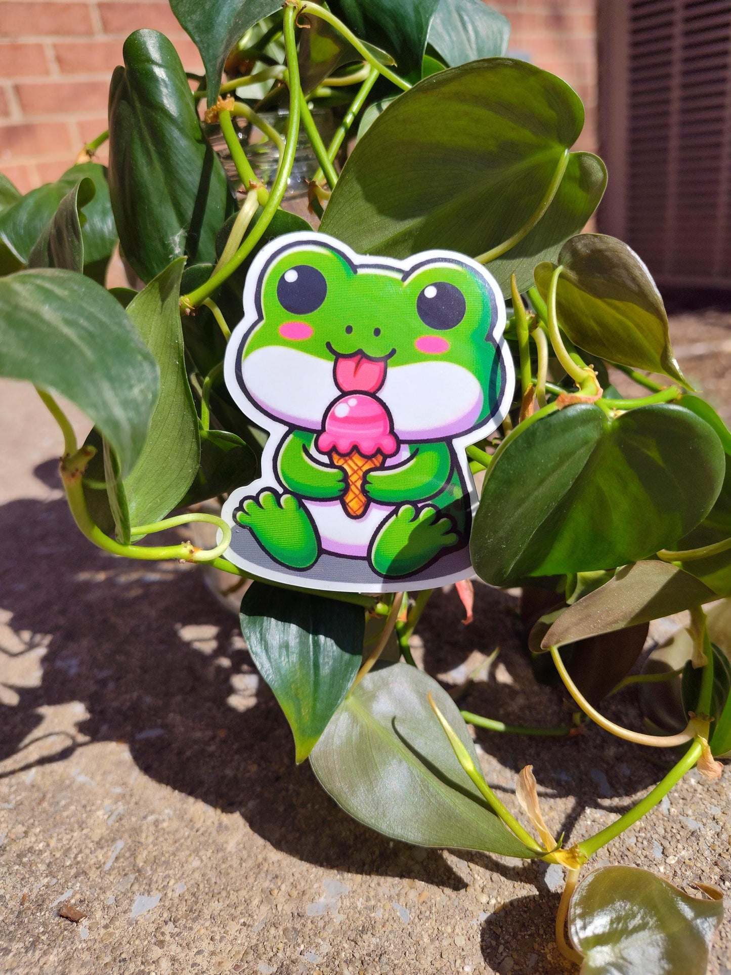 Frog and Frozen Treat: Frog Sticker