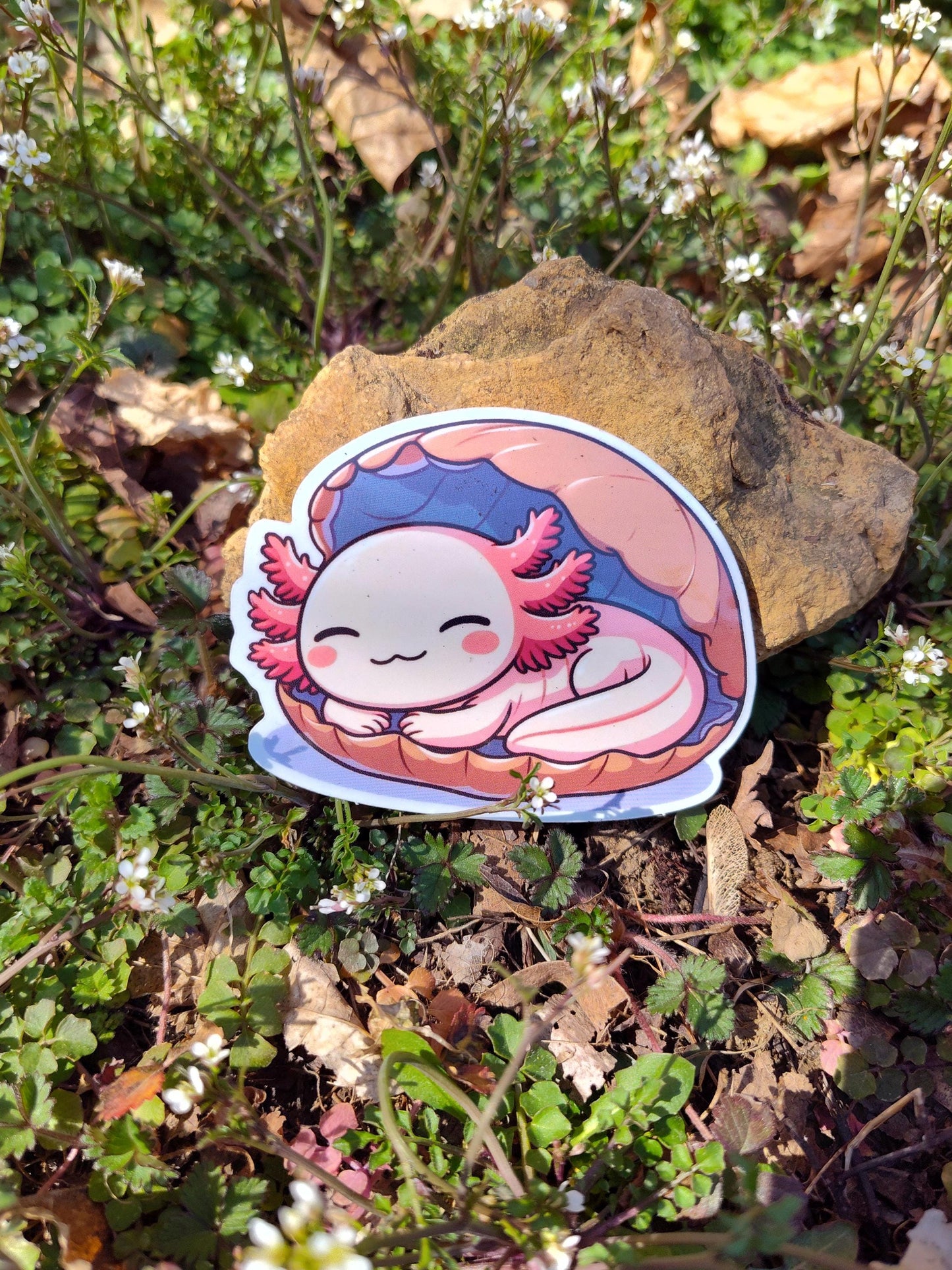 Sleeping Axolotl: Axolotl Sticker