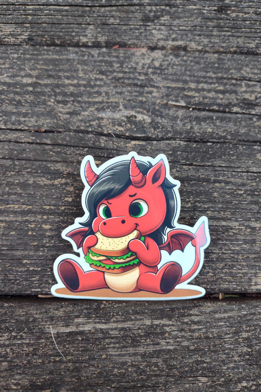 Jersey Devil and Sandwich: Jersey Devil Sticker