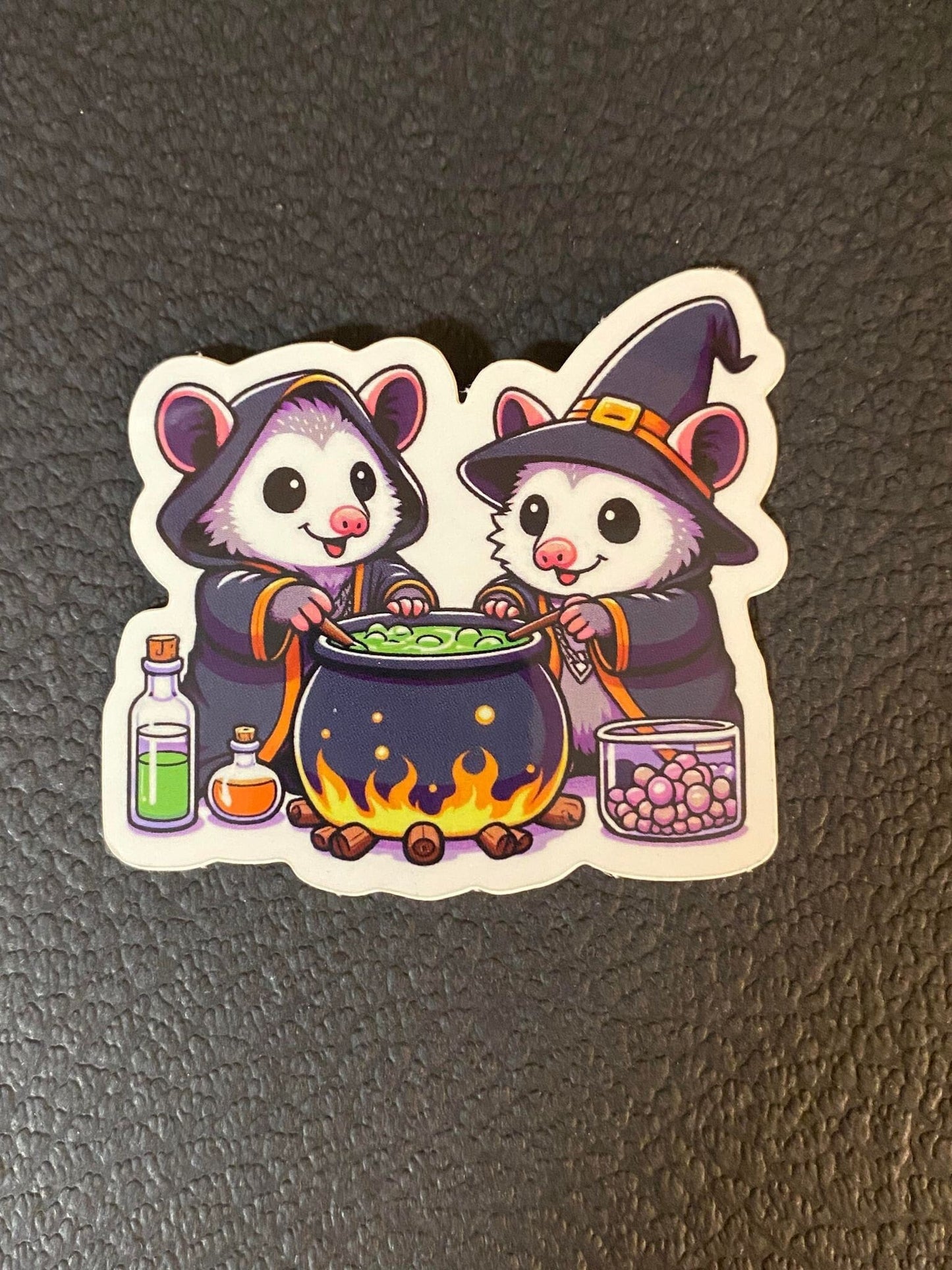 Opossums Making Potions Sticker