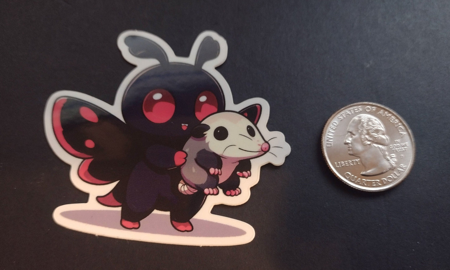 Mothman w/ Opossum Sticker