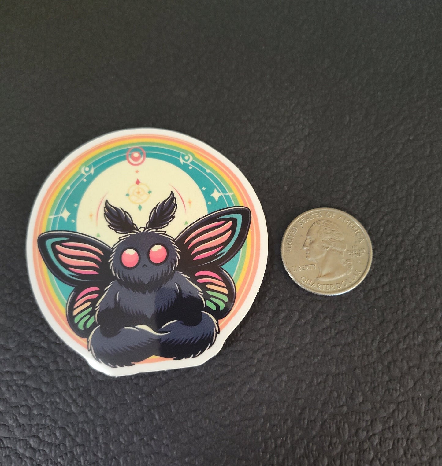 Mothman Meditating Sticker