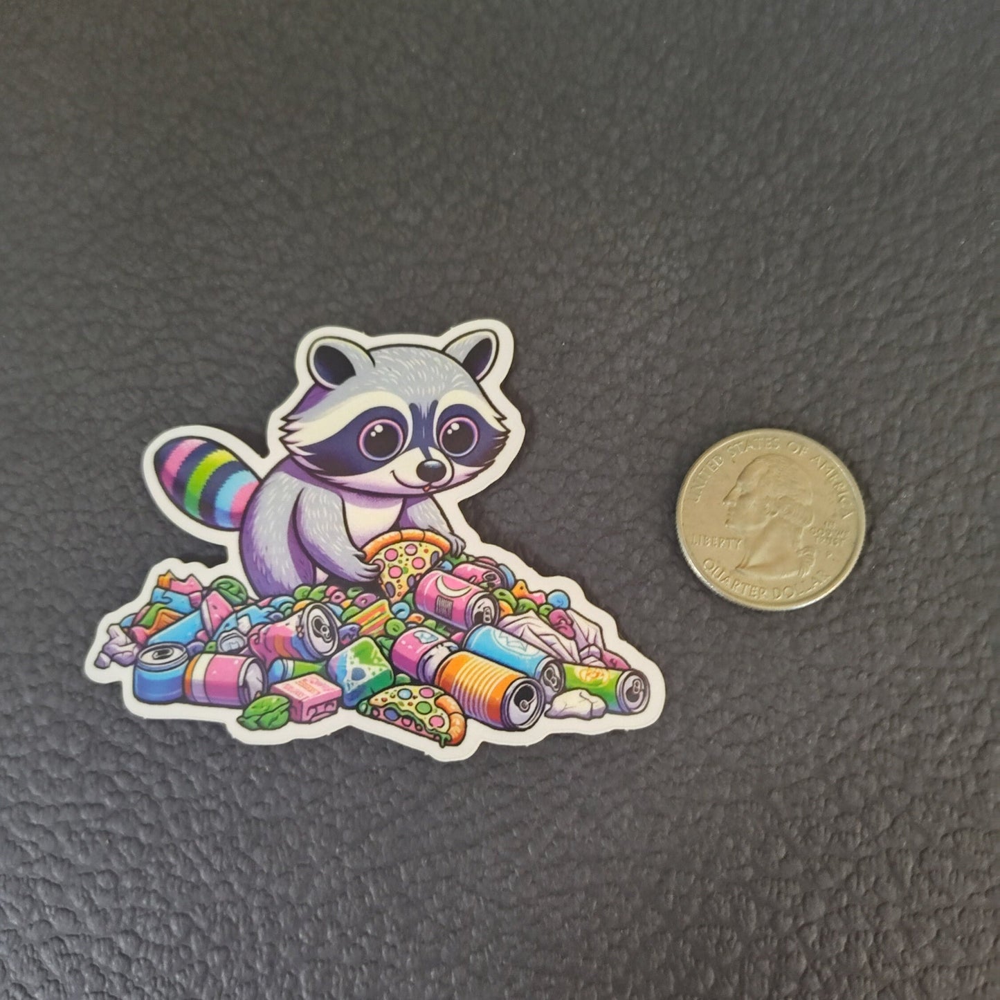 Trippy Trash Panda Sticker