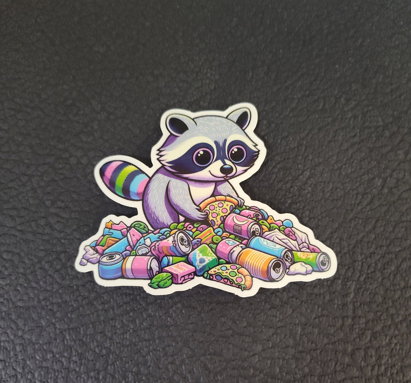 Trippy Trash Panda Sticker