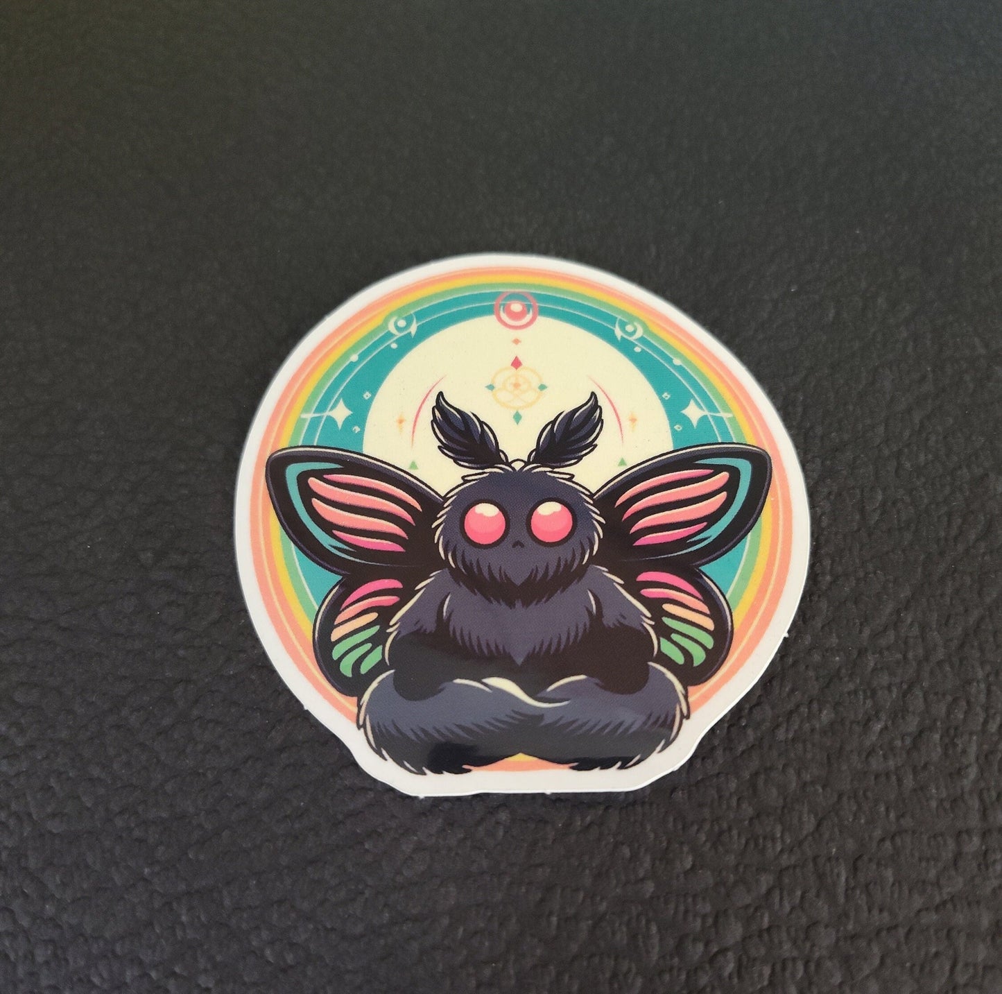 Mothman Meditating Sticker