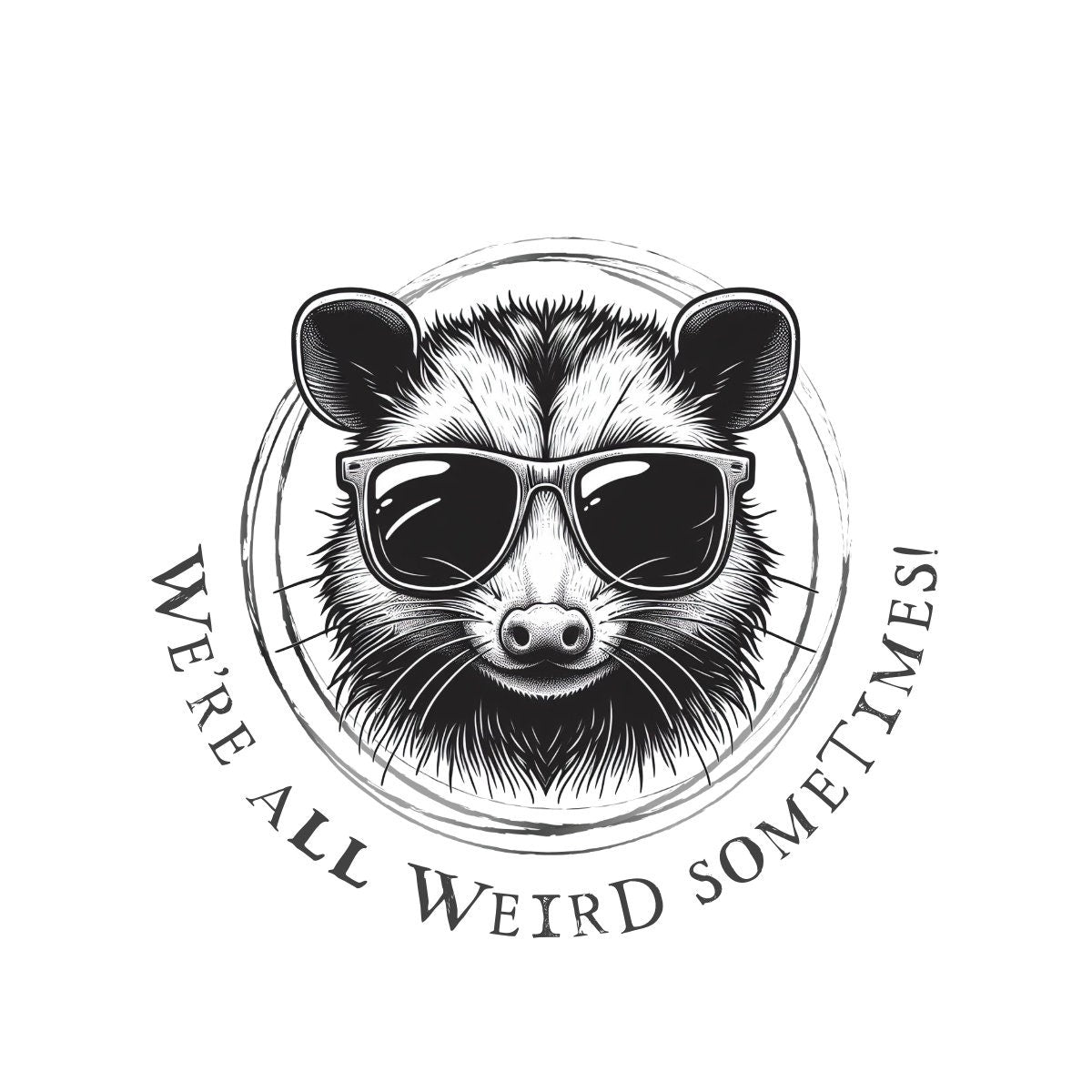 We're All Weird Sometimes Sticker