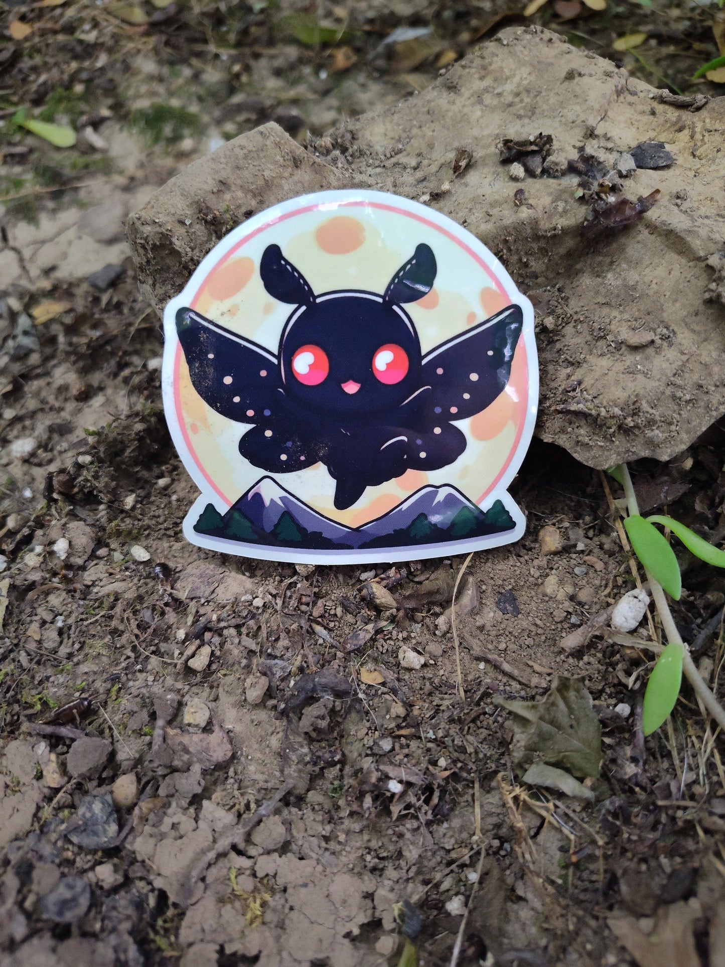 Mothman and The Moon Sticker