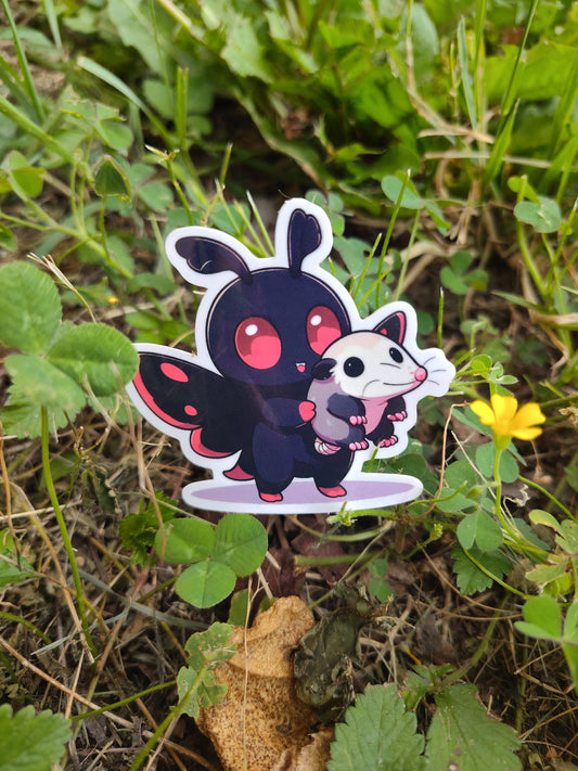 Mothman w/ Opossum Sticker