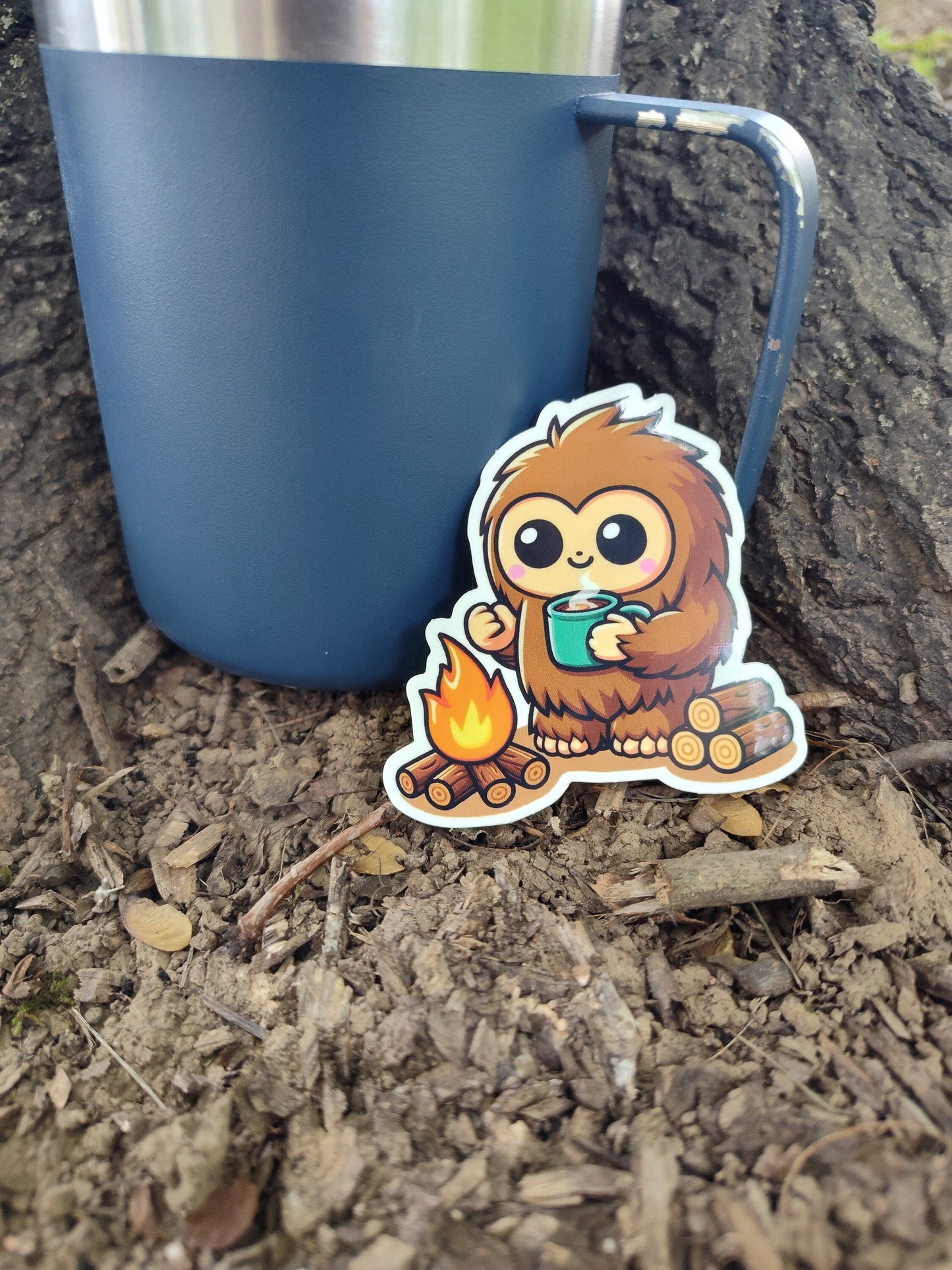 Bigfoot & Coffee Sticker