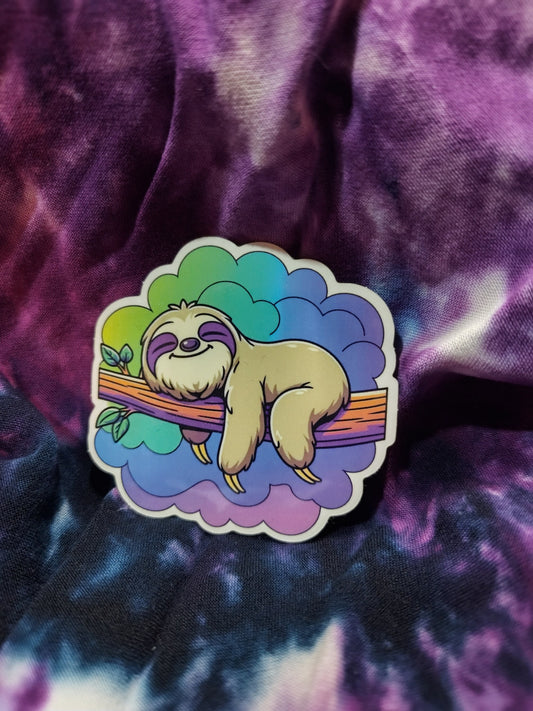 Sleeping Sloth Sticker