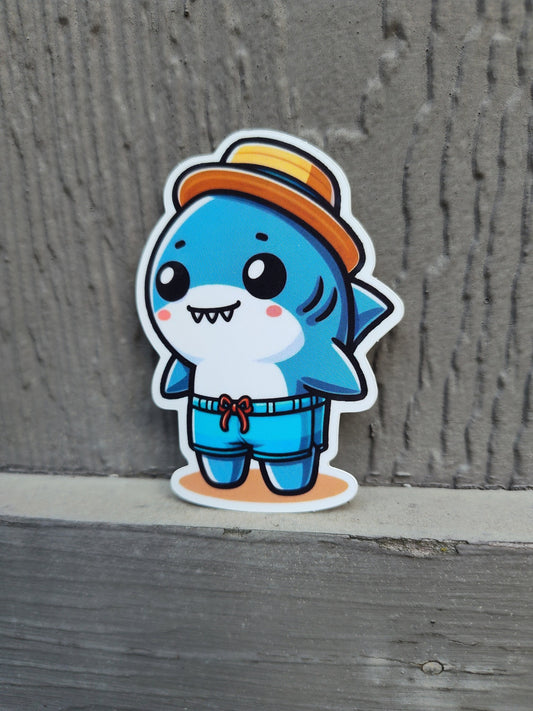 Landshark Lad: Shark Sticker