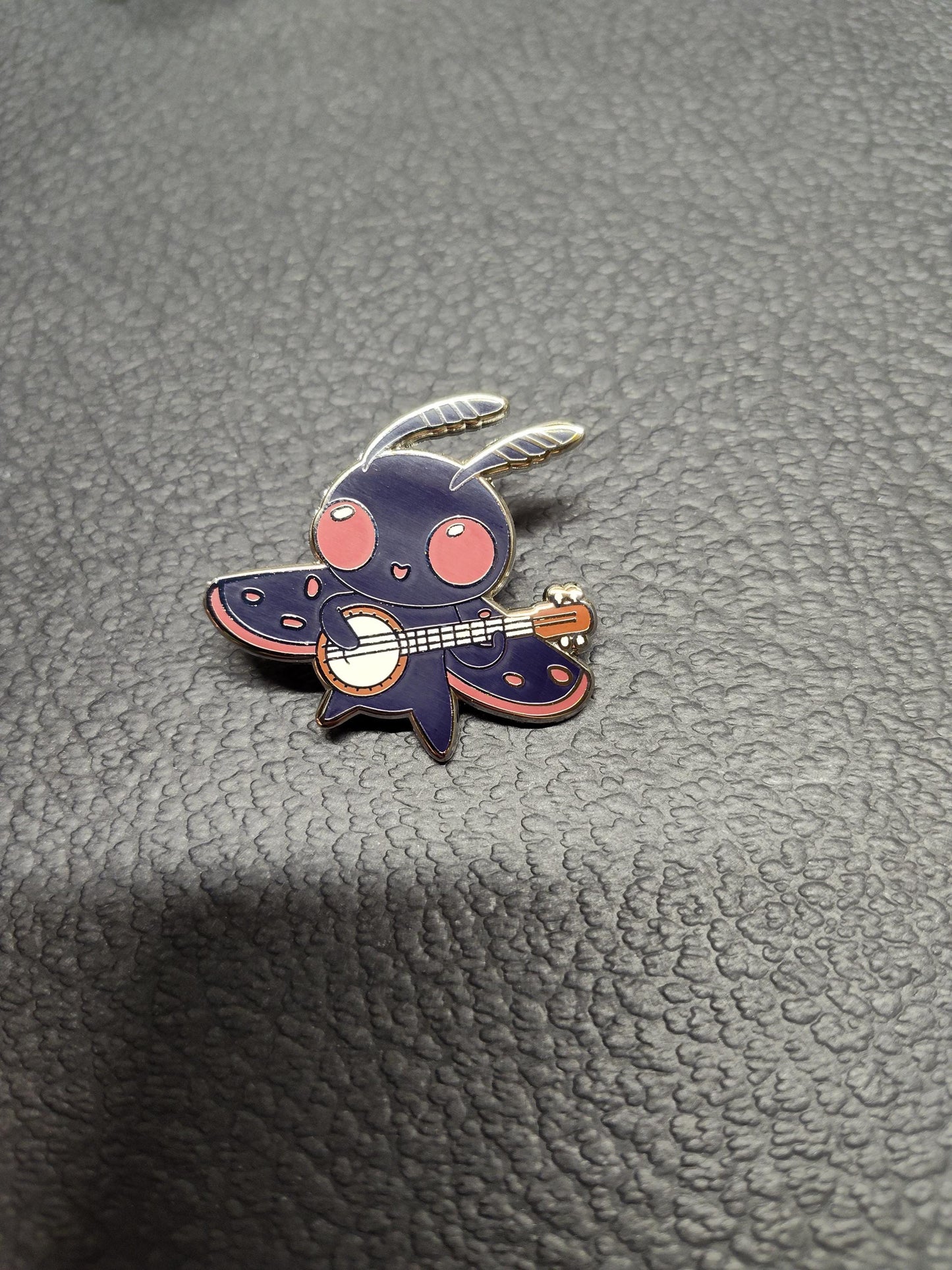 Mothman w/ Banjo Enamel Pin - Mothman and Banjo Pin