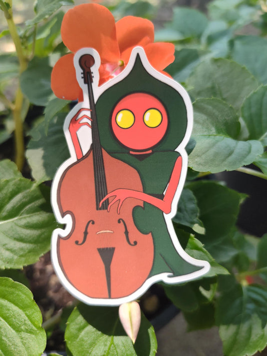 Braxie & Bass: Vinyl Flatwoods Monster and Bass Sticker - Waterproof Sticker For Laptops, Water bottles, Phones, and more!