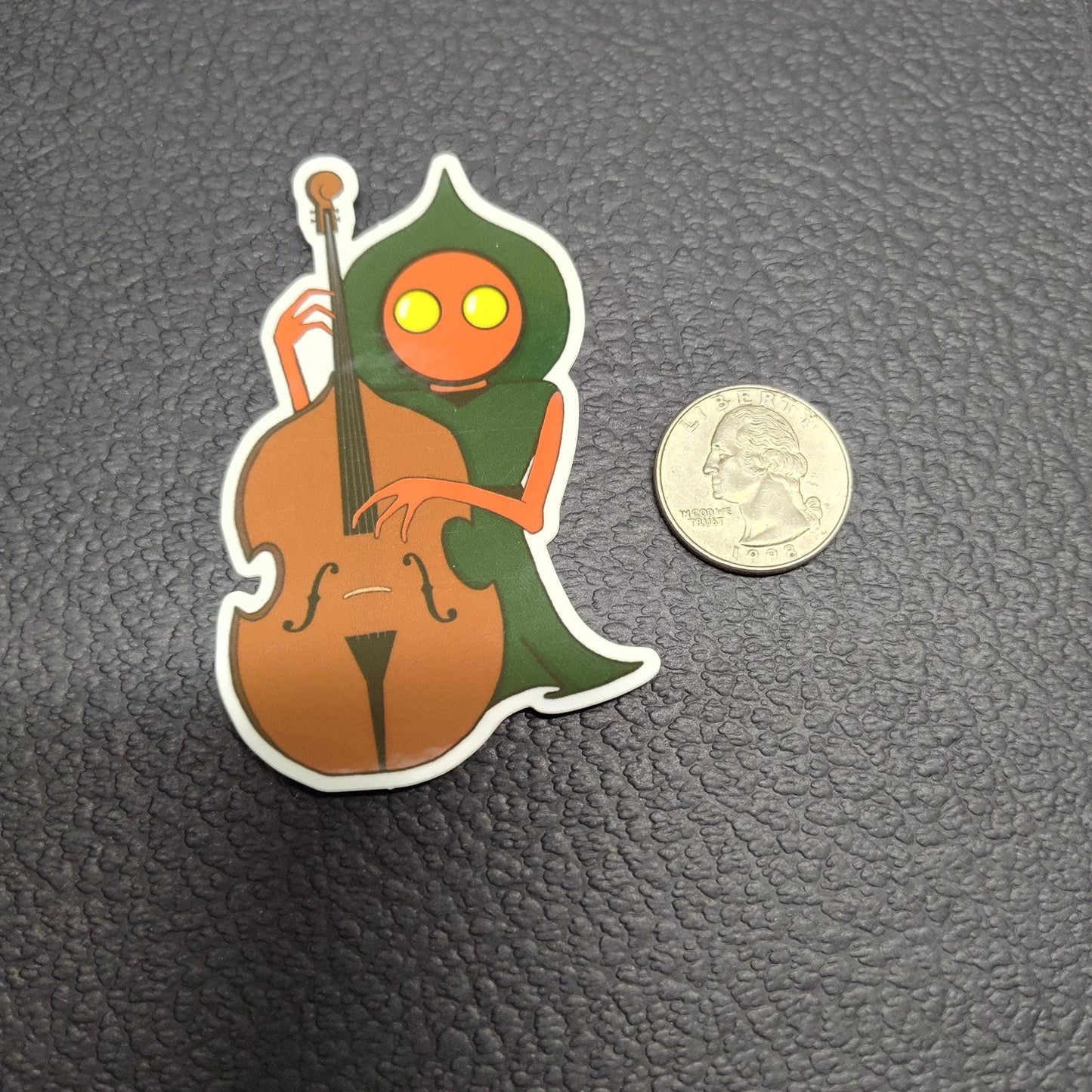 Braxie & Bass: Vinyl Flatwoods Monster and Bass Sticker - Waterproof Sticker For Laptops, Water bottles, Phones, and more!